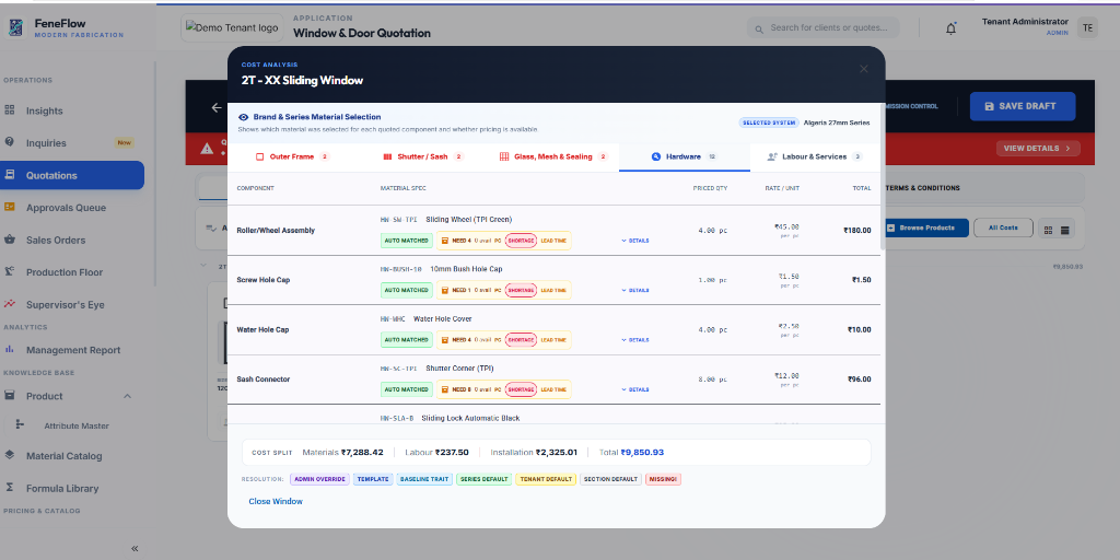 Quotation Dashboard